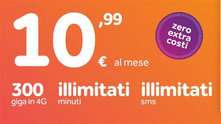 Immagine di Passa a ho. Mobile: per te 300 GB a soli 10,99€ al mese!