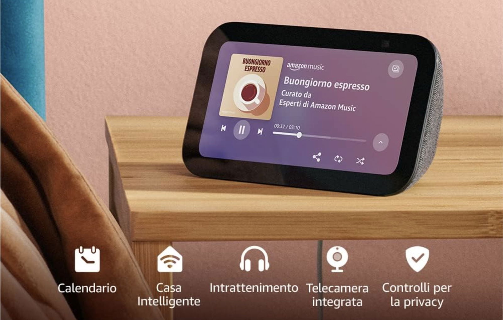 Immagine di Nuovo Echo Show 5 già in sconto del 45%