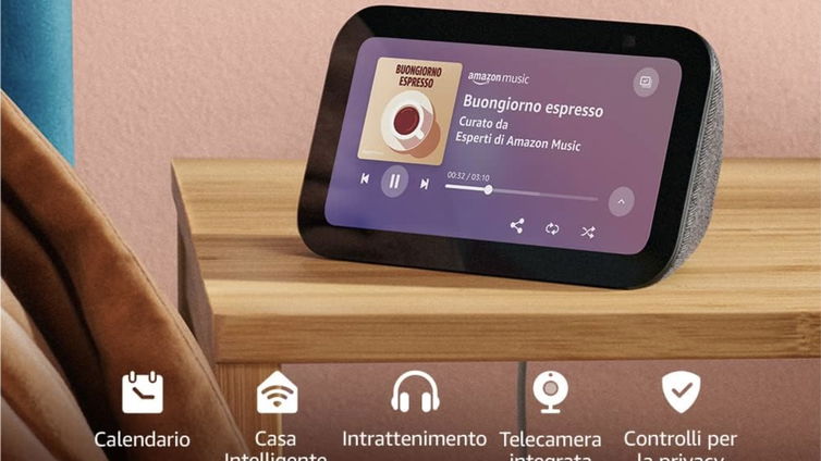 Immagine di Nuovo Echo Show 5 già in sconto del 45%