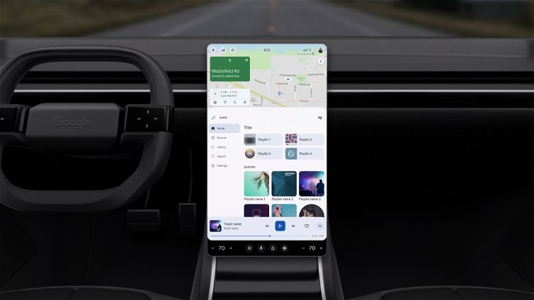 Immagine di Android Automotive ha un'interfaccia tutta nuova con Android 14
