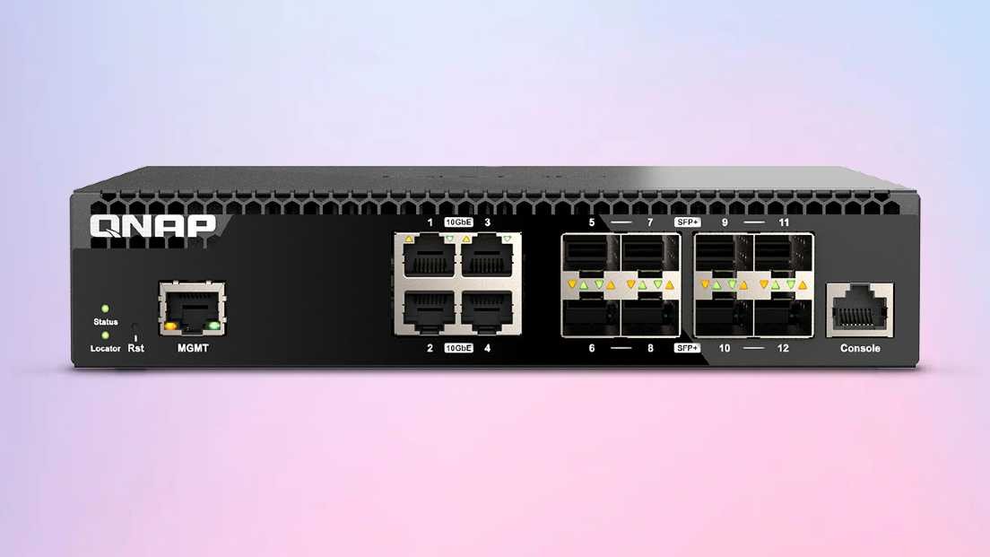 Immagine di QNAP, il nuovo switch gestito QSW-M3212R-8S4T rivoluziona lo spazio rack