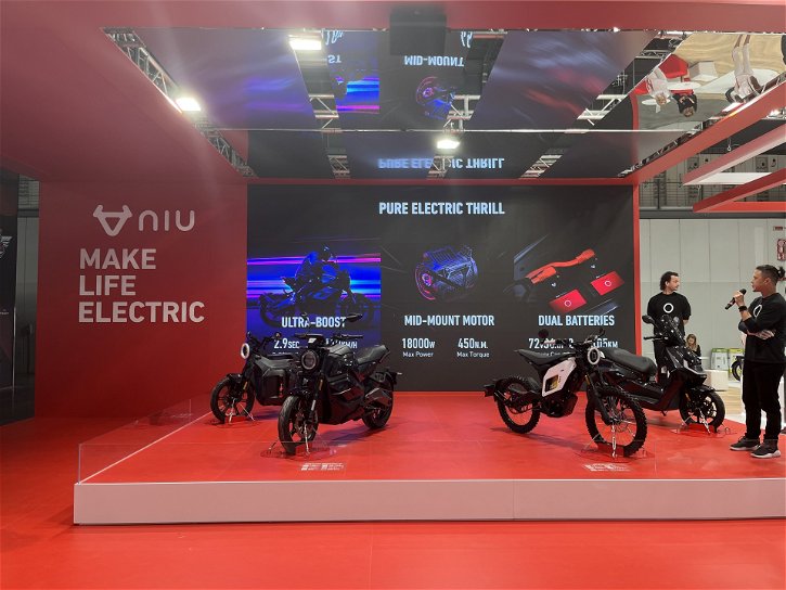 Immagine di NIU mostra a Eicma 2023 tre nuove moto elettriche
