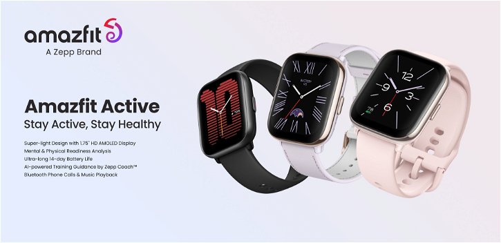 Immagine di Amazfit Active è il nuovo smartwatch che unisce eleganza e benessere