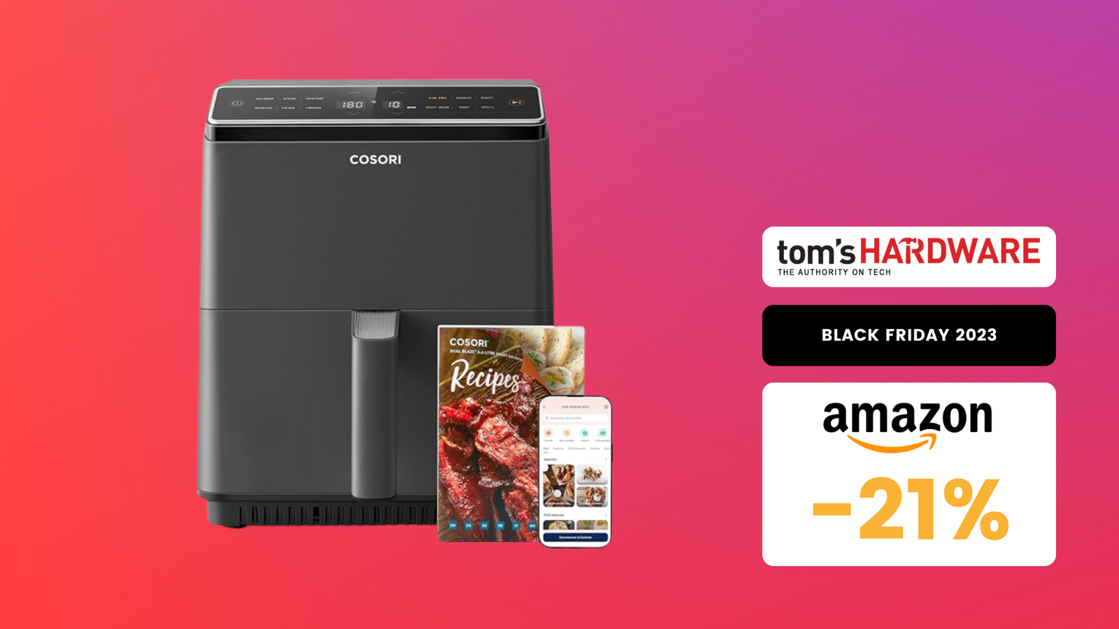 Immagine di Super SCONTO su questa friggitrice ad aria COSORI ultra capiente! (-21%)