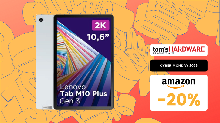 Immagine di Tablet Lenovo Tab M10 Plus: prezzo BASSISSIMO per il Cyber Monday!