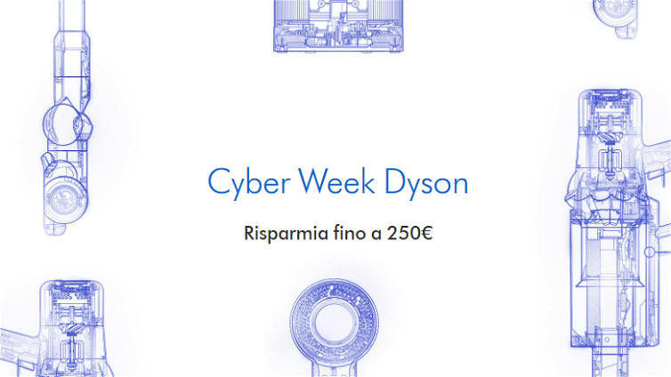 Immagine di Continuano le offerte Dyson! Sconti fino a 250€ per la Cyber Week