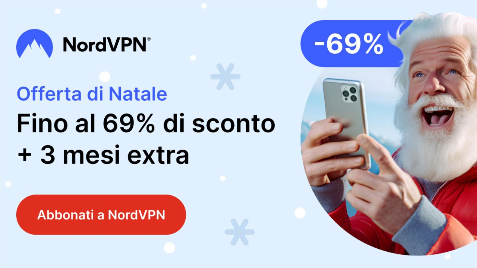Immagine di È iniziato il Natale di NordVPN! 69% di sconto + 3 mesi extra