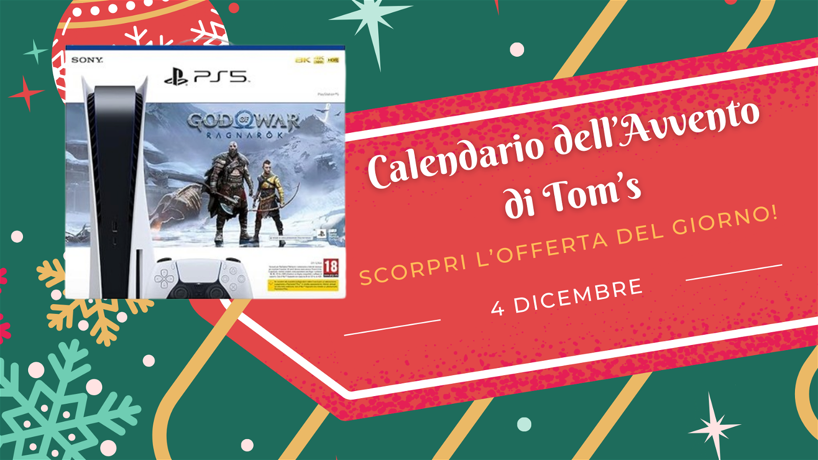 Immagine di Calendario dell'avvento di Tom's: scopri l'offerta del 4 dicembre
