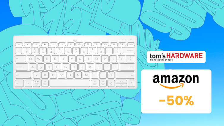 Immagine di Questa tastiera bianca wireless HP oggi è un vero AFFARE! (-50%)