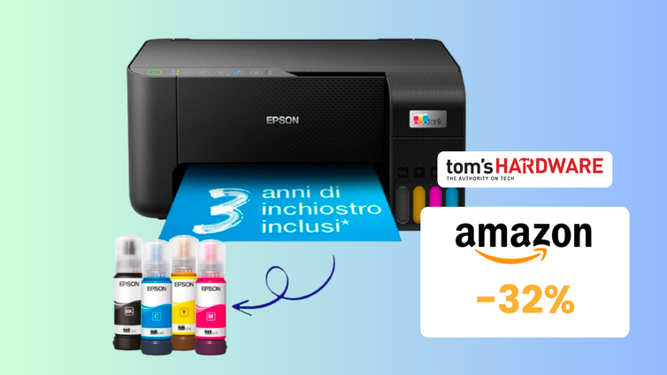 Immagine di Questa stampante multifuzione EPSON è un AFFARE! (-32%)