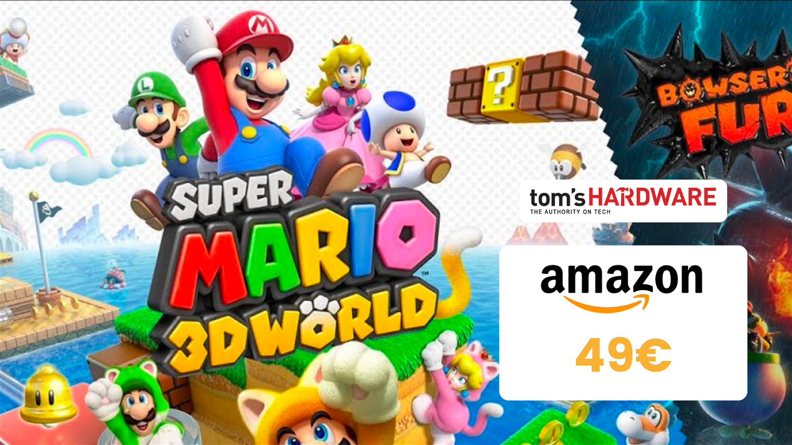 Immagine di Super Mario 3D World + Bowser’S Fury, solo 49€ su Amazon!