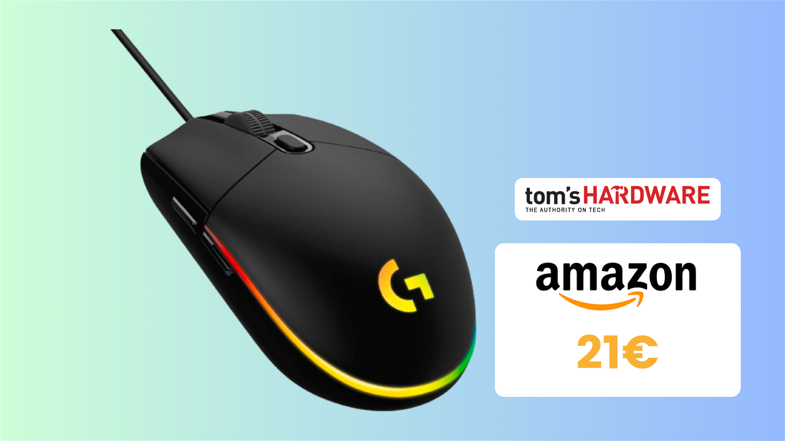 Immagine di Mouse Logitech G203 SOTTOCOSTO su Amazon, AFFARE a 21€
