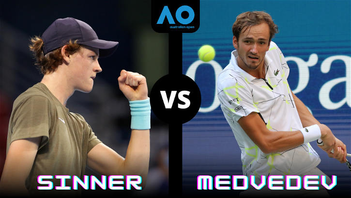 Immagine di Dove vedere Sinner - Medvedev, la finale degli Australian Open di Tennis