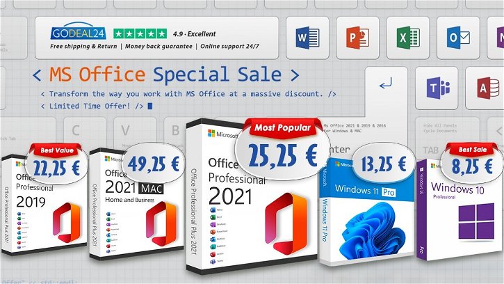 Immagine di Aggiorna il tuo PC con Office 2021 e Windows 11, ora a partire da 10€