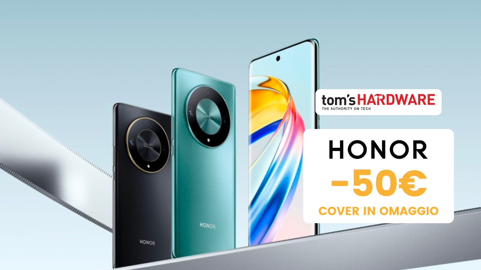 Immagine di Offerta lancio HONOR Magic6 Lite, 50€ di sconto e cover in regalo