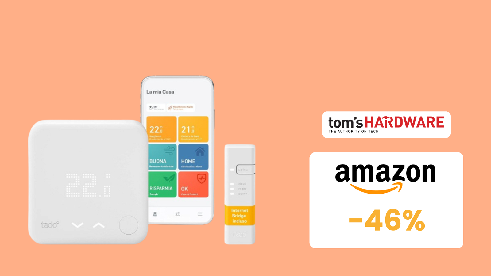 Immagine di Termostato smart Tado a prezzo SHOCK su Amazon! (-46%)