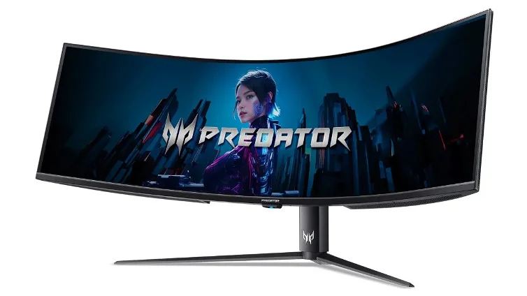 Immagine di Acer sfida Samsung, ecco un monitor gaming mini LED da 57 pollici