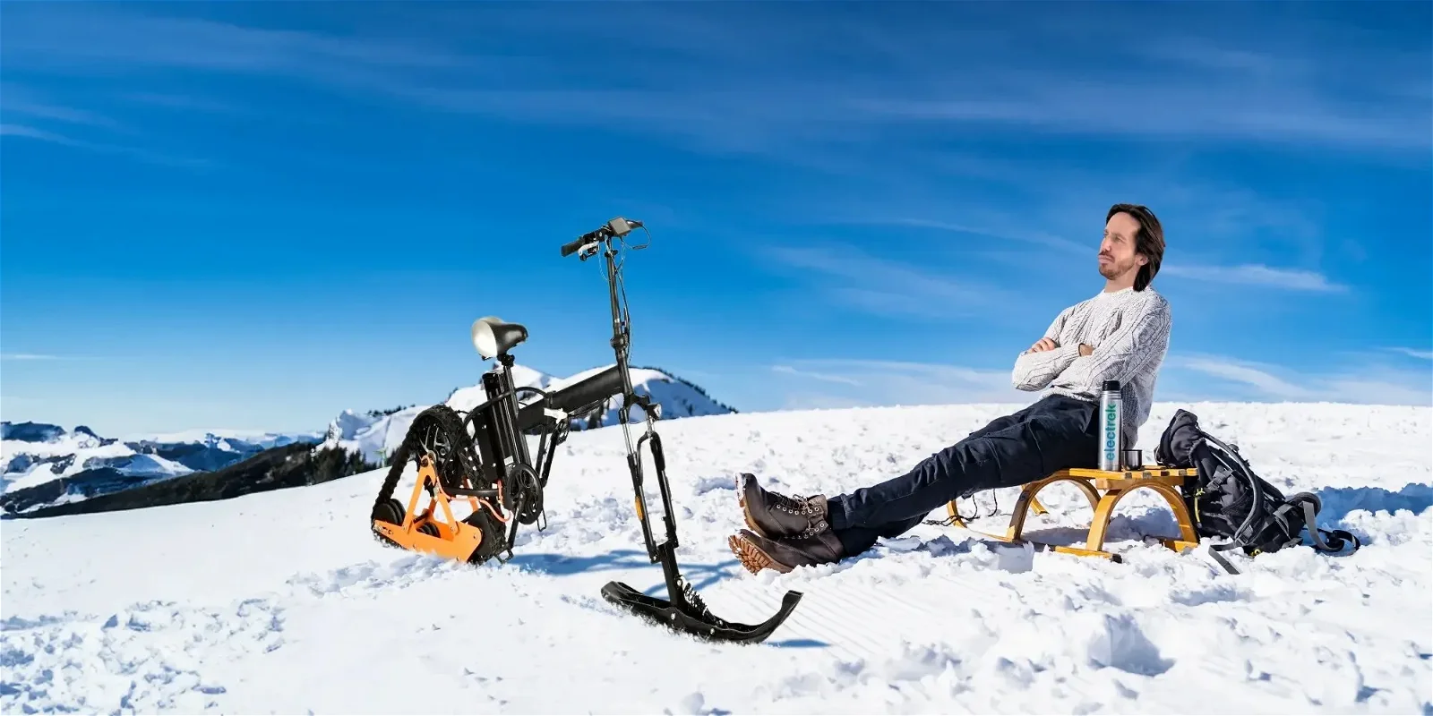 Immagine di Da ebike a motoslitta, ecco il kit per gli amanti della neve