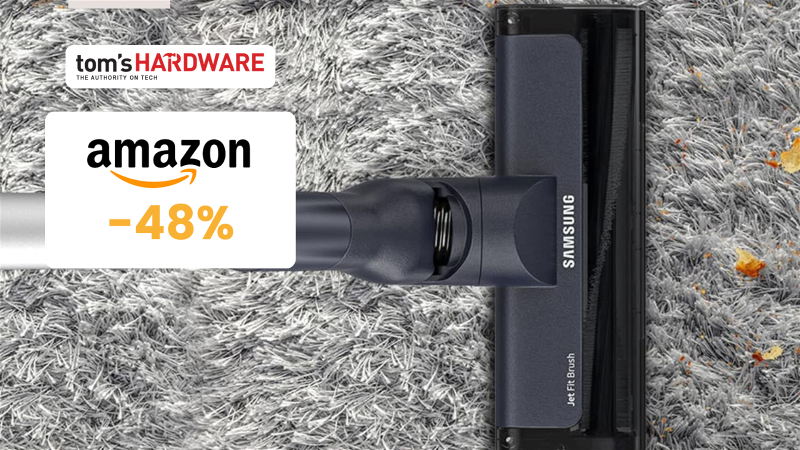 Immagine di Aspirapolvere senza fili Samsung a meno di 150€ su Amazon, prezzo TOP!