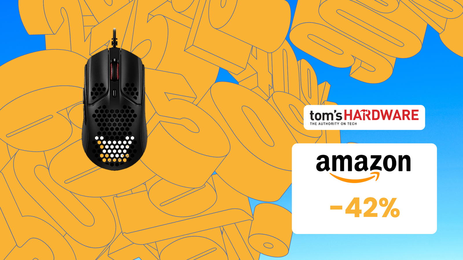 Immagine di PREZZO FOLLE AMAZON: Mouse da Gaming HyperX a -42%