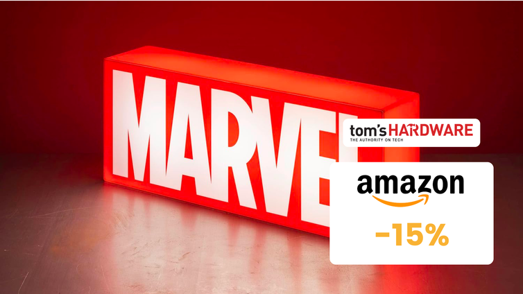 Immagine di Questa insegna luminosa MARVEL è un AFFARE! (-15%)