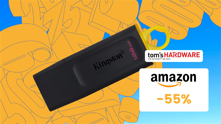 Immagine di SVUOTATUTTO AMAZON: chiavetta USB Kingston da 128GB a MENO DI 9€!