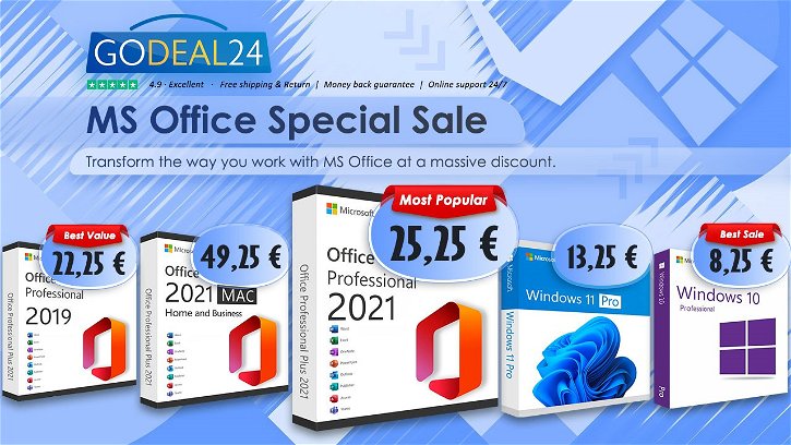 Immagine di Accesso a vita a Office 2021 da 15€ e a Windows 11 a partire da 10€