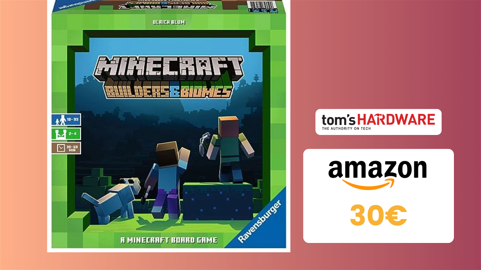 Immagine di SUPER sconto su Minecraft Builders & Biomes: il gioco da tavolo, costa solo 30€!