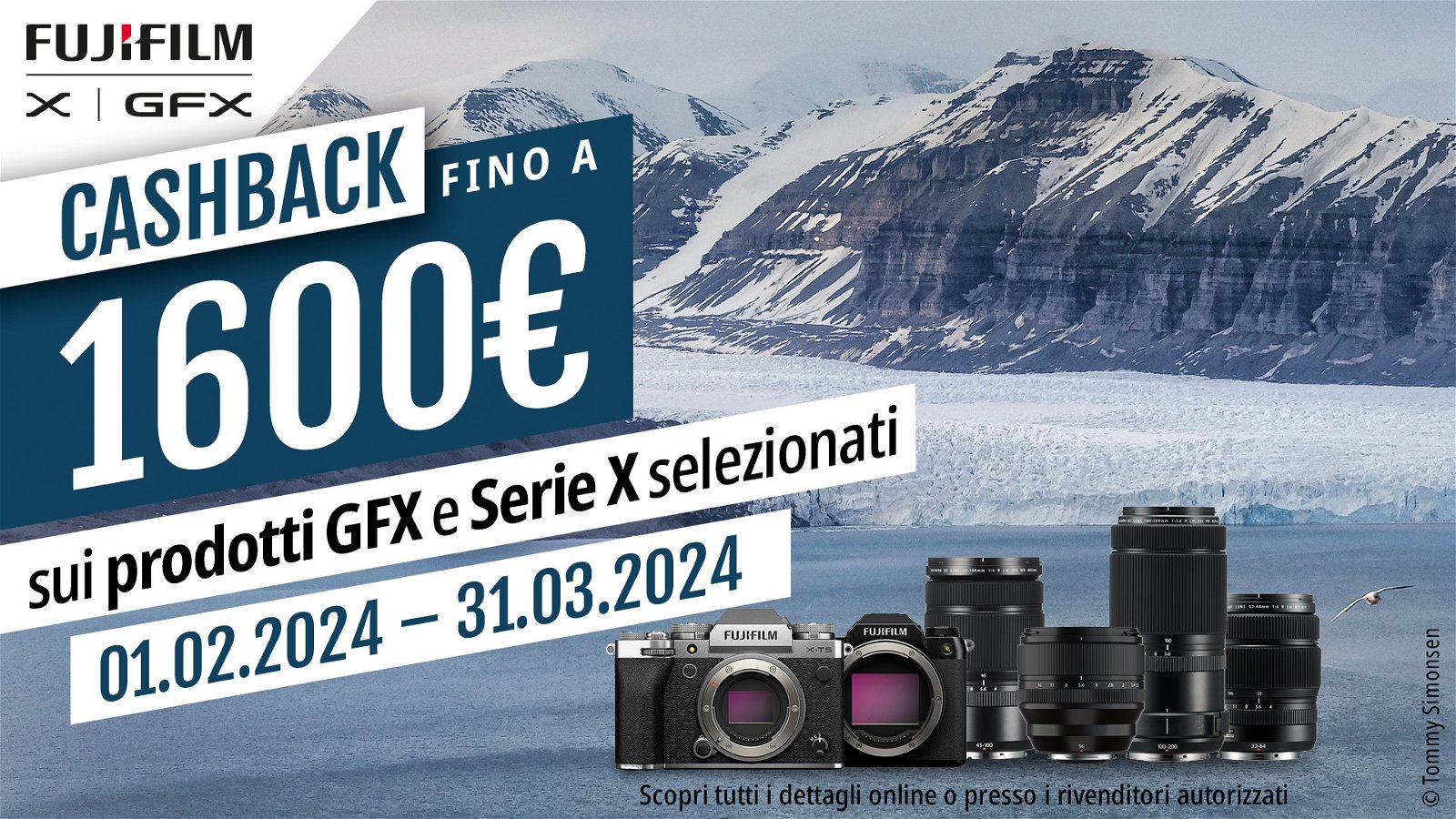 Immagine di Fujifilm: fino a 1600€ di cashback sulla gamma GFX e la Serie X