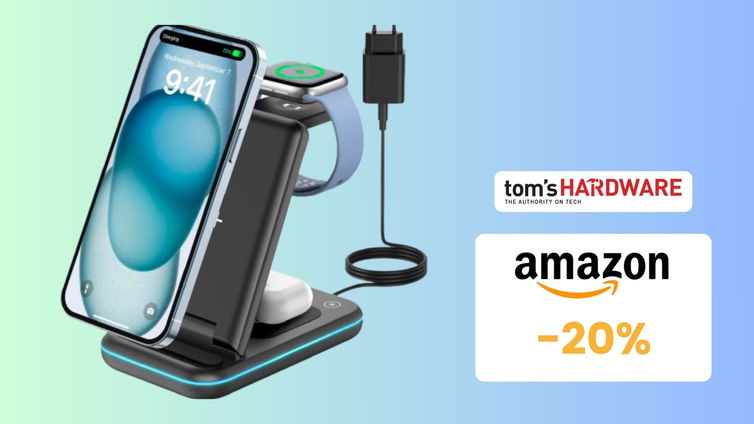 Immagine di Prezzo BOMBA su questo caricabatterie Wireless 3 in 1!(-20%)
