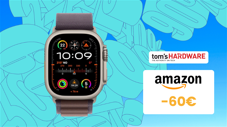 Immagine di Apple Watch Ultra 2 scontato di 60€ su Amazon, un'AFFARE!