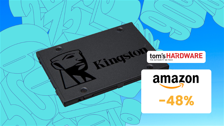 Immagine di Solo 35€ per questo SSD da 480GB di Kingston! (-48%)