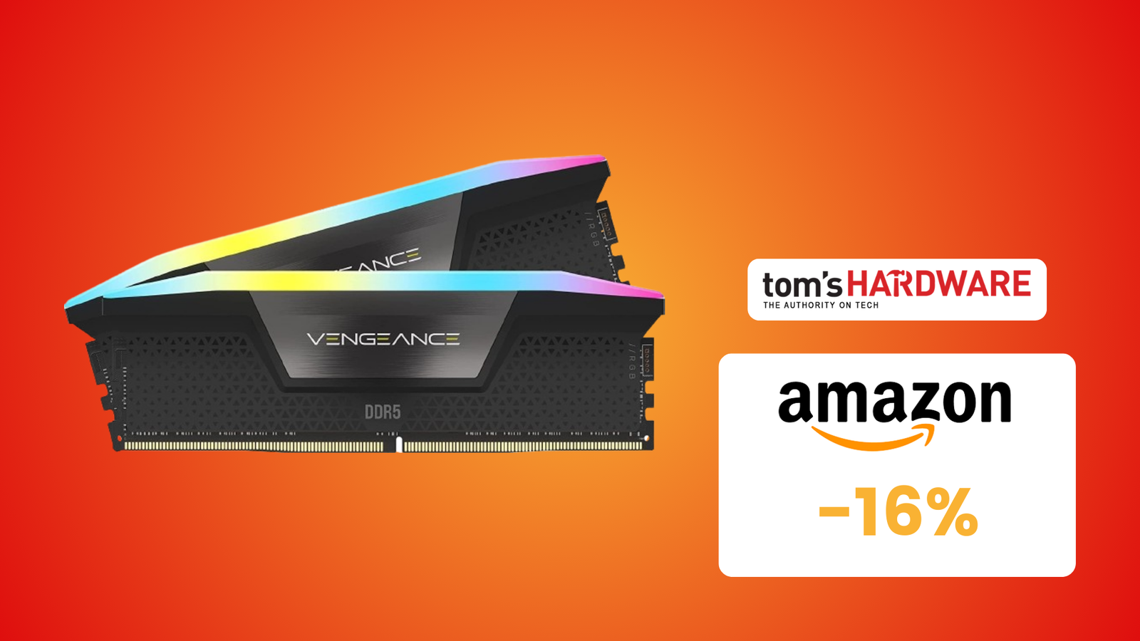 Immagine di Prezzo PICCOLISSIMO su questo kit RAM DDR5 Corsair Vengeance! Lo paghi soli 127€