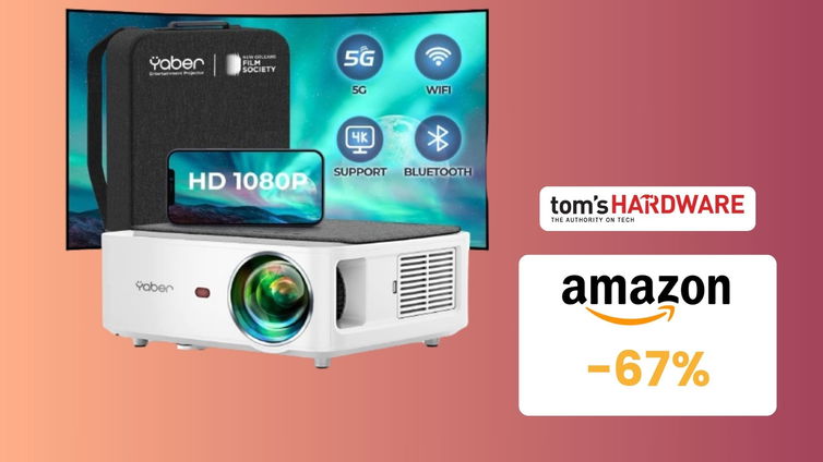 Immagine di SVUOTATUTTO AMAZON Mini proiettore 1080p in sconto del 67%