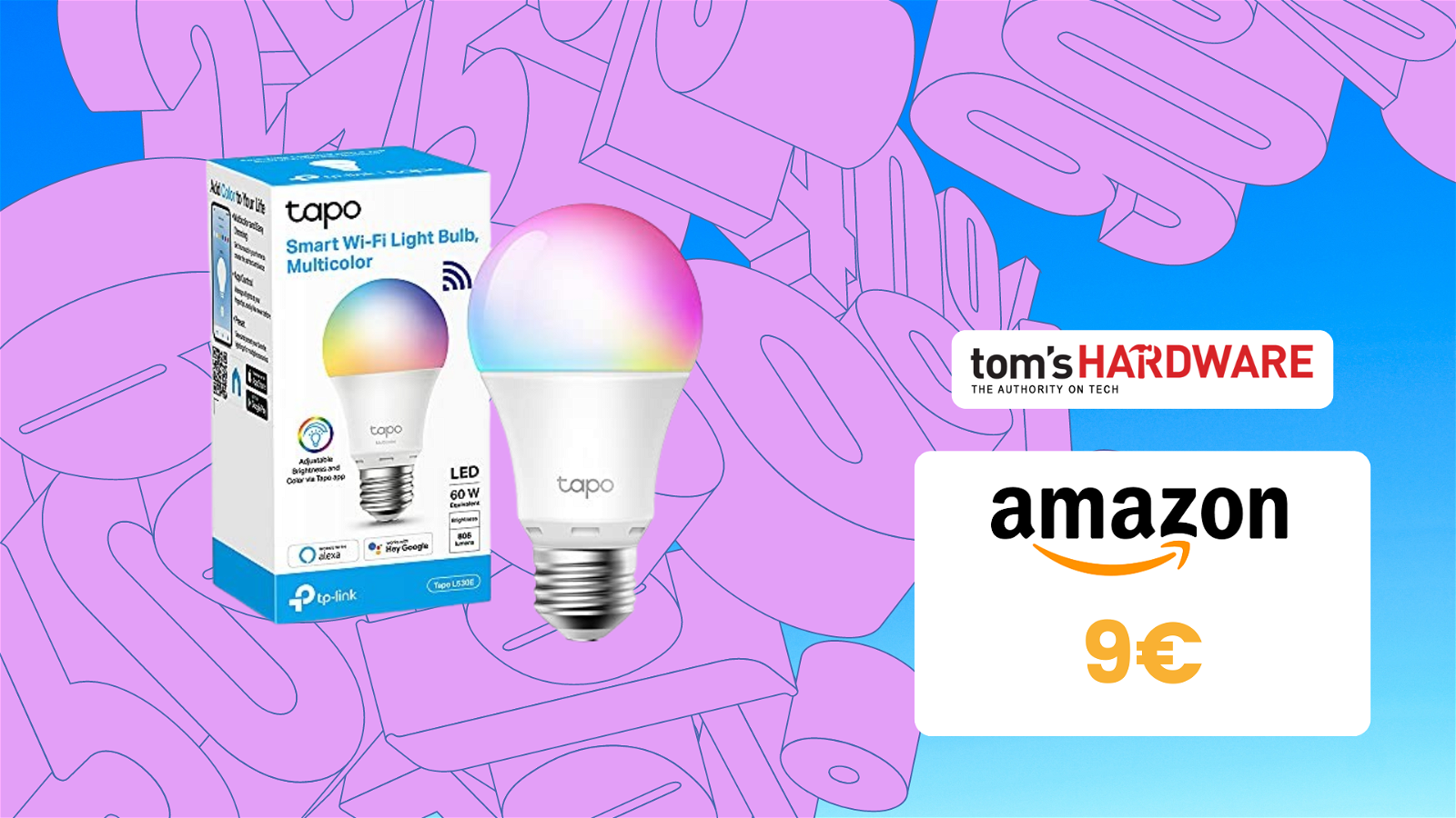 Immagine di La bellissima lampadina LED smart multicolore a SOLI 9€!