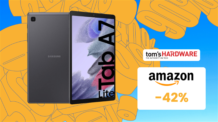 Immagine di SVUOTATUTTO AMAZON: Samsung Galaxy Tab A7 Lite in sconto del 42%