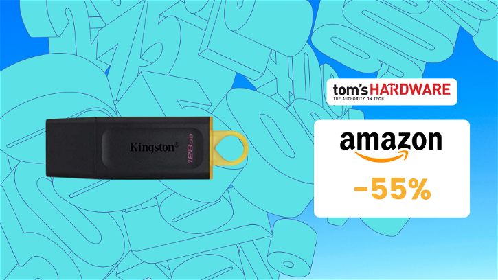 Immagine di Questa chiavetta USB Kingston da 128GB è un affare! (-55%)