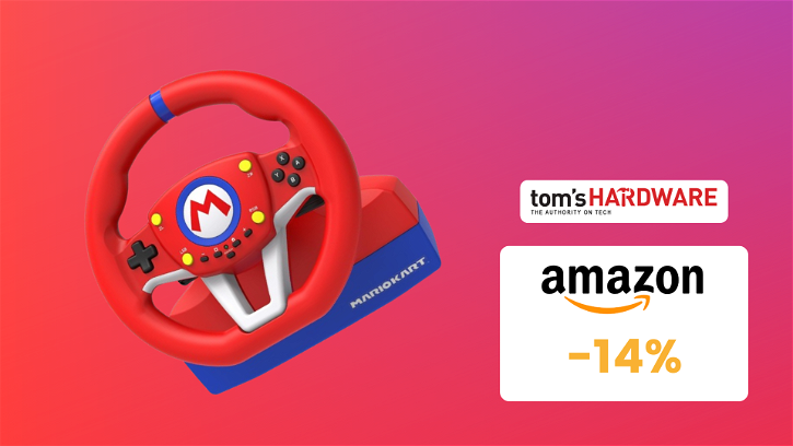Immagine di Volante Hori Mario Kart per Switch, prezzo sempre più basso! Su Amazon a meno di 60€