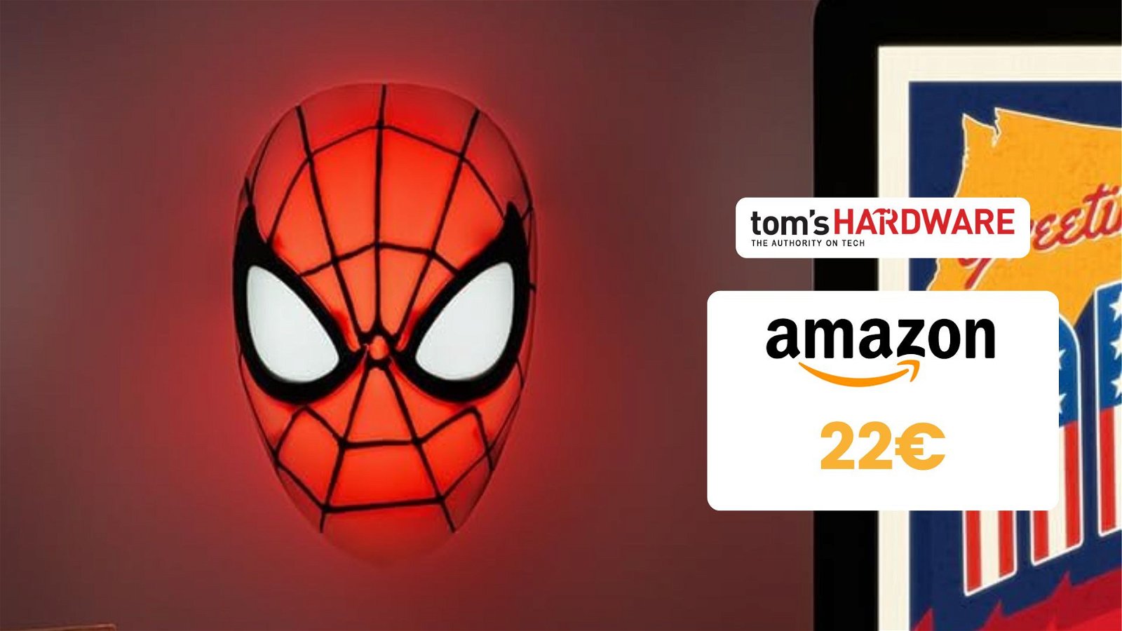 Immagine di BELLISSIMA Lampada di Spiderman in OFFERTA! Su Amazon risparmi il 32%