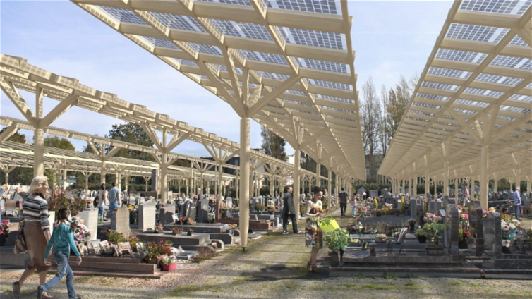 Immagine di Il cimitero coperto da pannelli solari, pazzia oppure genialità?