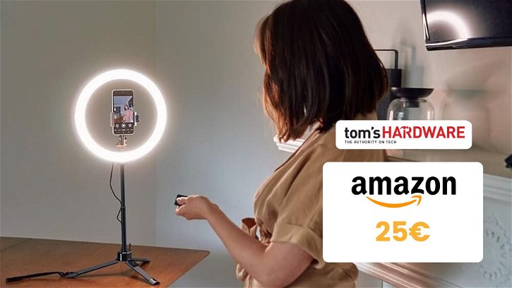 Immagine di Ottieni selfie e video perfetti con questa luce LED a soli 25€