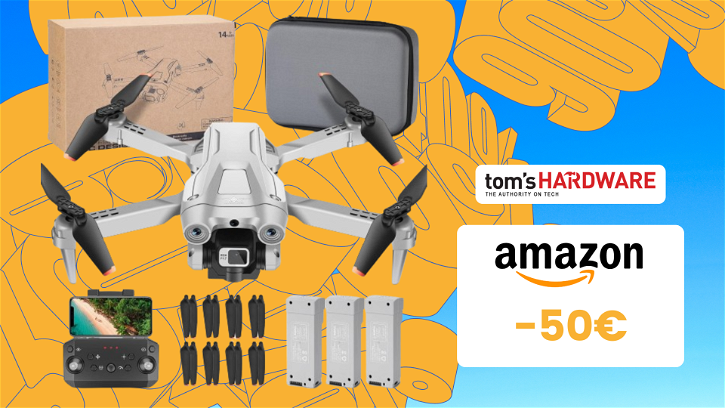 Immagine di Prezzo BOMBA su questo drone con telecamera 2K grazie al COUPON da 50€