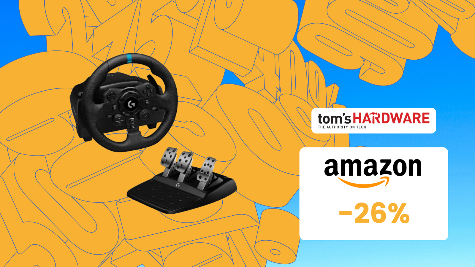 Immagine di SUPER SCONTO sul volante Logitech G G923, in sconto di oltre 110€ su Amazon!