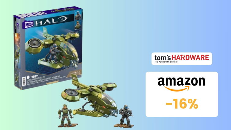 Immagine di Set da costruzione Velivolo Halo Hornet UNSC, CHE PREZZO! Su Amazon risparmi il 16%