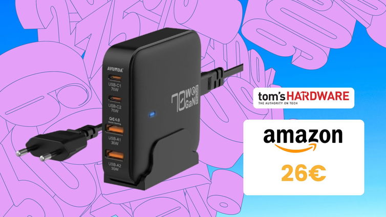 Immagine di Caricatore USB 4 porte, CROLLA a 25€! Occasione IMPERDIBILE