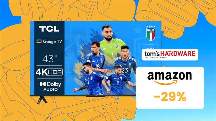 Immagine di Smart TV TCL 43" con Google TV: IMPERDIBILE a 249€! (-29%)