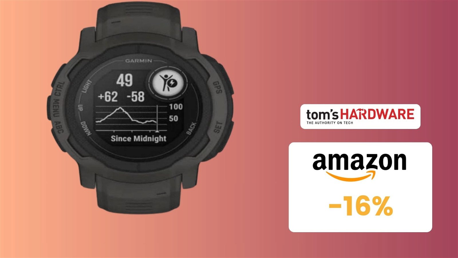 Immagine di Smartwatch Garmin Instinct 2, CHE PREZZO! Su Amazon risparmi il 16%