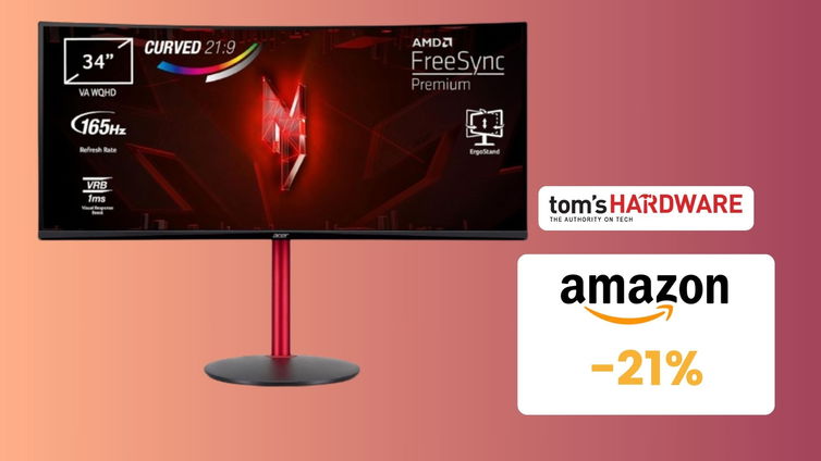 Immagine di Monitor gaming Acer Nitro XZ342CUP al prezzo PIÙ BASSO di sempre su Amazon! (-21%)
