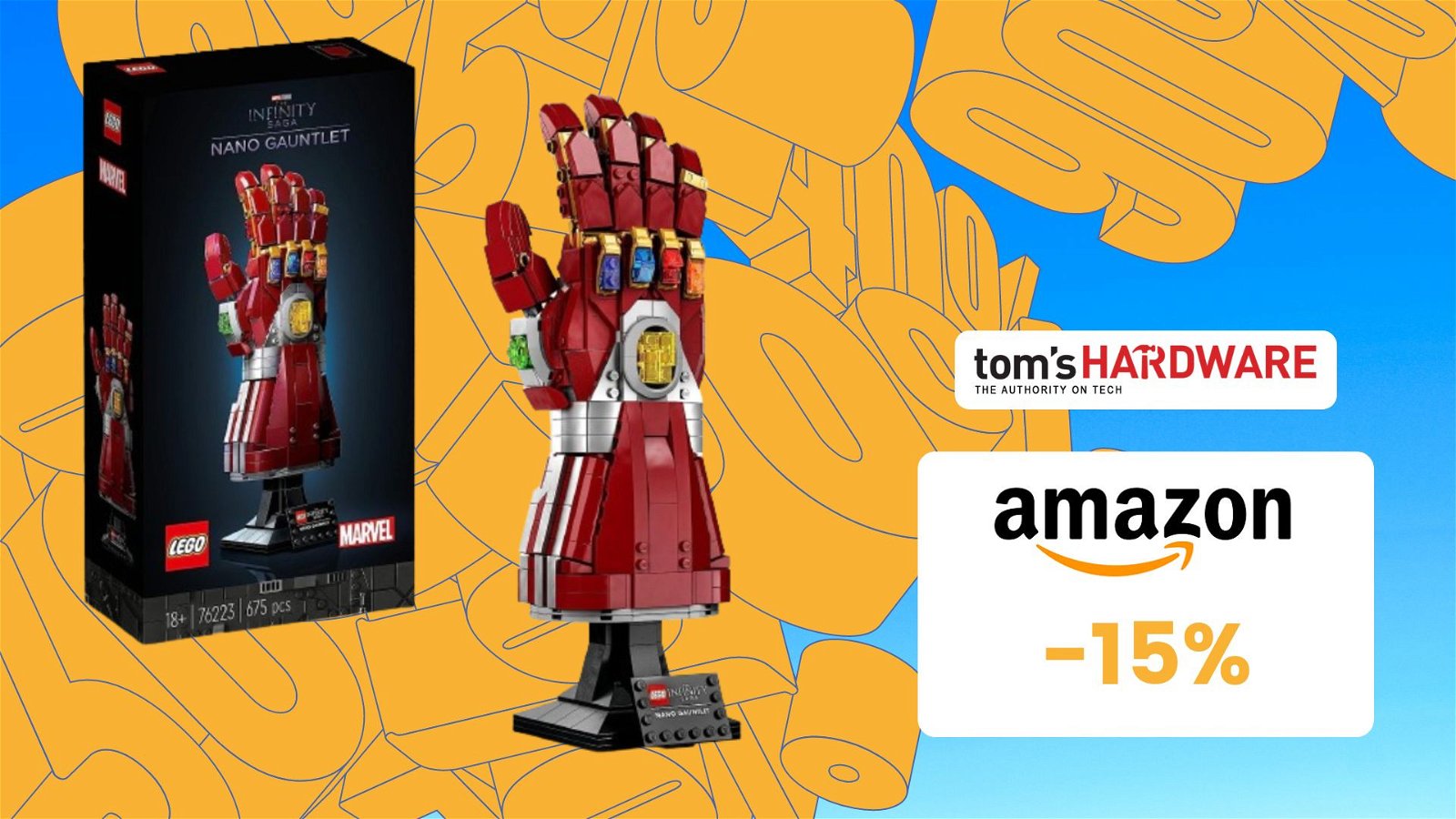 Immagine di Set LEGO Marvel Guanto dell'Infinito di Iron Man SCONTATO del 15%!