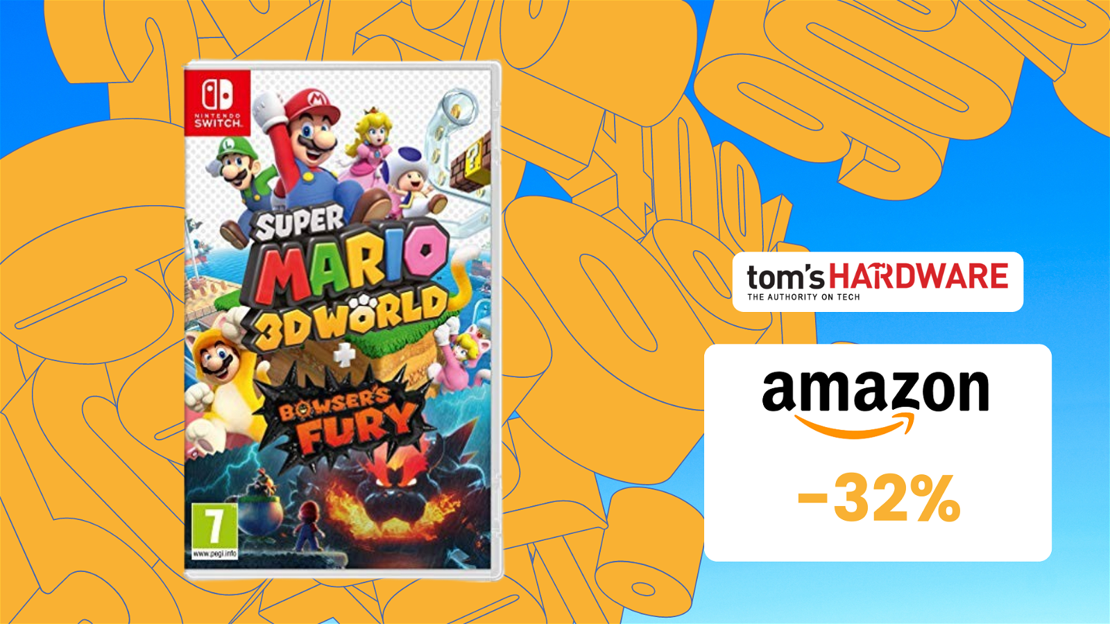 Immagine di Super Mario 3D World + Bowser’s Fury in SUPER SCONTO! (-32%)